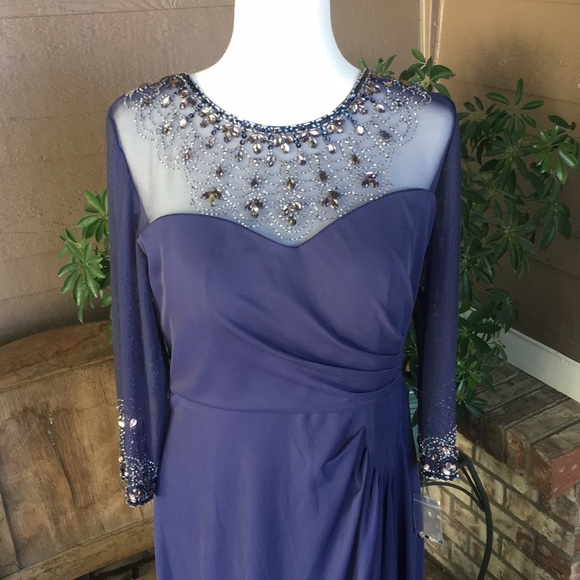 Alex Evenings ALine Sweetheart Long Stretch Dress - Picture 2 of 8